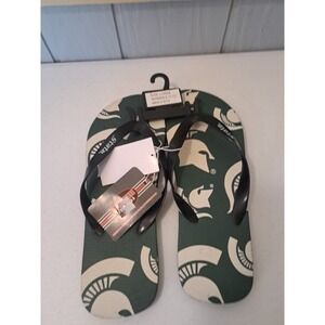 New Collegiate Footwear Michigan State Spartans Flip Flops Size Med W11/12 M9/10